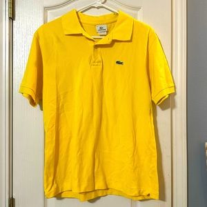 Yellow Lacoste Polo shirt